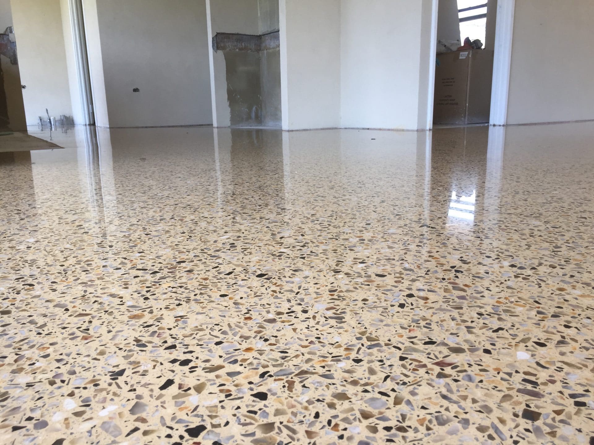 Polished Concrete Floor Background