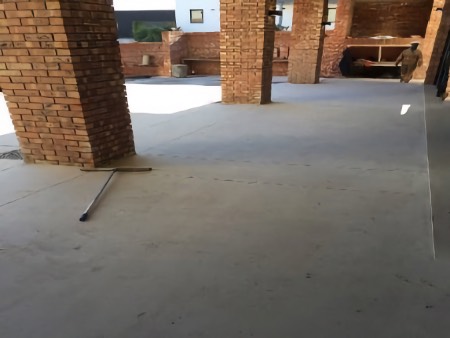 External areas: Tint, polish, anti-dusting, hardener and seal: Before